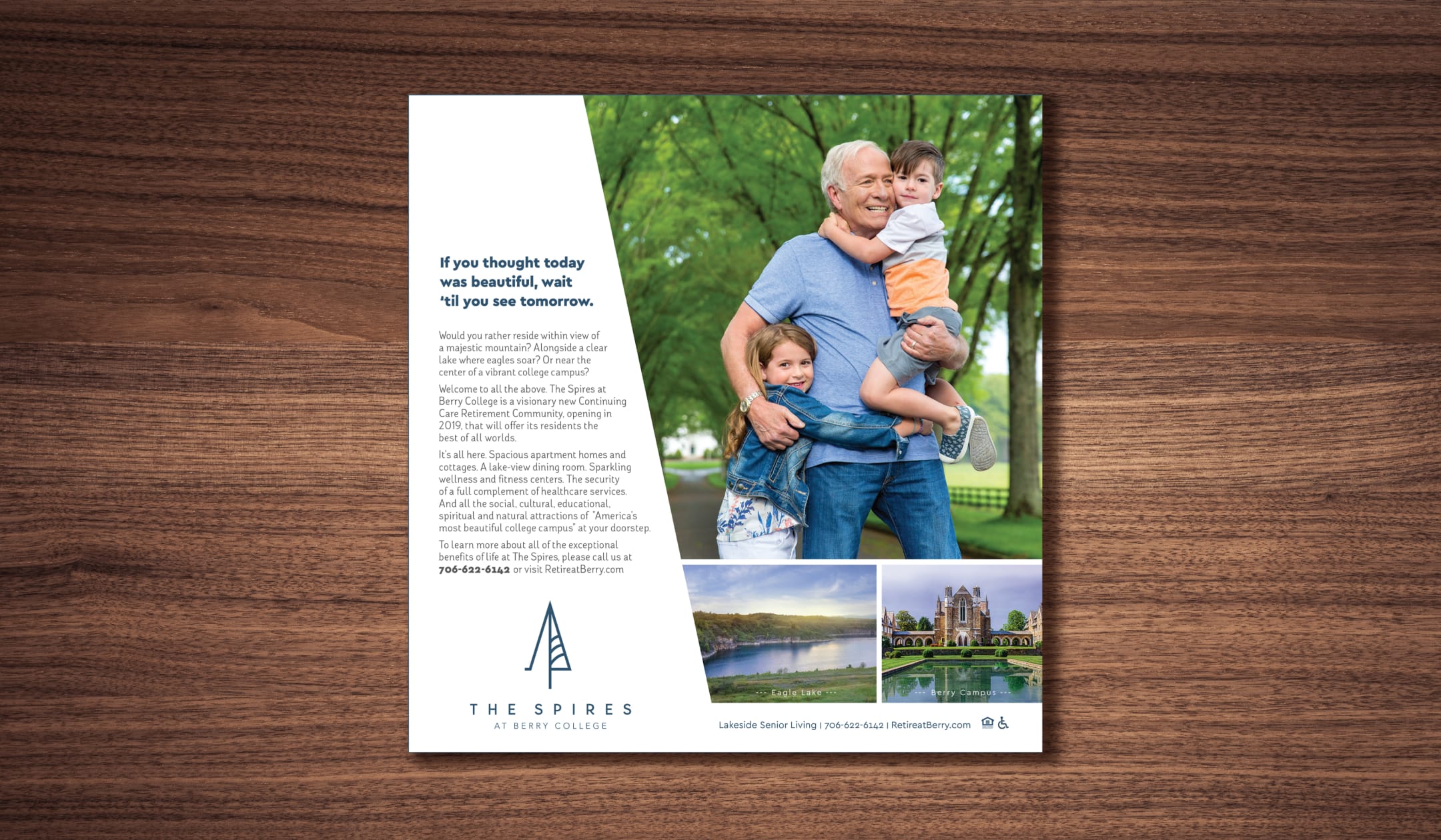 brochure wood