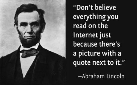 Don’t Believe Everything You See (or Read)